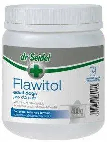 Dr. Seidel FLAWITOL für ausgewachsene Hunde Vitamin- und Mineralstoffpräparat mit Flavonoiden aus Weintrauben 400g (Rabatt für Stammkunden 3%)