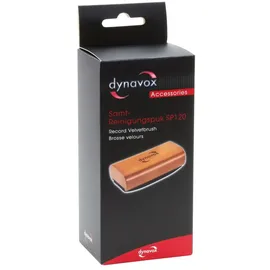 Dynavox Samt-Reinigungspuk SP120, Samtbürste zur Vinylreinigung in Holzoptik
