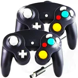 Controller für Gamecube,SONVIEE Wired NGC Controller für Game Cube Classic Game Cube NGC Controller Super Smash Bros GC Gamepad für Game Cube GC Mario Party Spiele Wii U