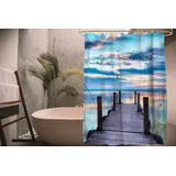 Sanilo Duschvorhang Sunset 180 x 200 cm blau