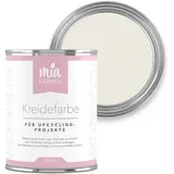 miafarben Kreidefarbe für Möbel 750ml, Möbellack, Möbelfarbe ohne schleifen, Kreidefarbe für Holz (Elegantes Elfenbein)