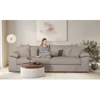 Home affaire Big-Sofa Soft&Cosy XL - Breite 246 cm, Mega-Sofa, in Cord, Federkern-Polsterung beige