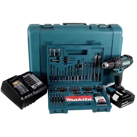 Makita DHP482ST inkl. 1 x 5,0 Ah + Koffer + Ladegerät + 100 tlg. Bit Bohrer Set