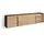 SKRAUT HOME Lowboard 207x50x35 cm Eiche Schwarz Holzwerkstoff