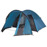 High Peak Kuppelzelt Tessin 5, Campingzelt mit Vorbau, 2 Eingänge, Familien-Zelt für 5 Personen, extra hoher Eingang, doppelwandig, 2.000 mm wasserdicht, Ventilationssystem, Moskitoschutz