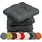 sunnypillow Stuhlkissen 45 x 45 x 8 cm grau 4-tlg.