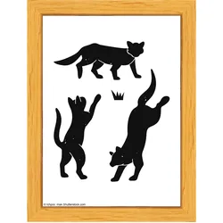 walther + design Liv Holz Bilderrahmen 13x18 cm, NATUR, Katzen