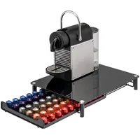 Bremermann Kaffeekapsel-Box Schwarz, Metall, 31x7x40.5 cm, Küchen, Küchenmöbel, Küchenregale