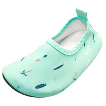 Playshoes Barfuß-Schuh Surfbrett Palmen in mint | Gr.: 22/23