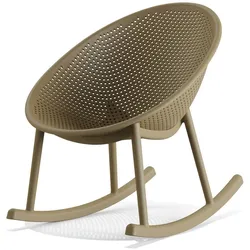 BEST  Qosy – Outdoor-Schaukelstuhl   Gelb