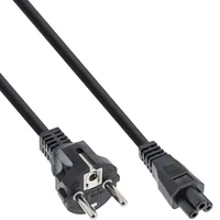 InLine Netzkabel für Notebook 3pol Kupplung schwarz, 2m