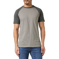 URBAN CLASSICS Herren Raglan Contrast Tee T-Shirt, asphalt/darkshadow, XL