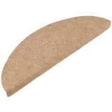 vidaXL Stufenmatten Selbstklebend 10 Stk. Beige 65x22,5x3,5 cm