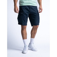 Petrol Industries Regular Fit Cargoshorts mit Gürtel, Marine, L