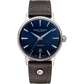 Bruno Söhnle Herren Armbanduhr 17-12236-311 Bergamo Automatik Lederband braun