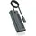 Icy Box USB-C Hub, mit 20W Ladeanschluss und integriertem Display, IB-HUB1457-C31, 7 Ports), Dockingstation - USB Hub, Blau, Grau