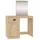 vidaXL Schminktisch mit Spiegel Sonoma-Eiche 90x50x132,5 cm