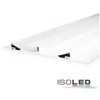 ISOLED LED Trockenbau-Leuchtenprofil Double Curve, weiß RAL 9010 200cm