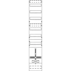 Striebel & John FD19KH1 Zählerfeld ohne Verdrahtung mit Dreipunkt-Befestigung, 9RE 2CPX054046R9999
