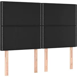vidaXL Boxspringbett 140 x 200 cm Schwarz