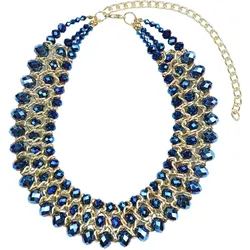 Kette mit Anhänger "Aveiro", Damen, Gr. one size, Metall, blau, COLLEZIONE ALESSANDRO, Basic, Halsketten, Statementkette