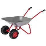 Rolly Toys Double Tyre Metallschubkarre grau