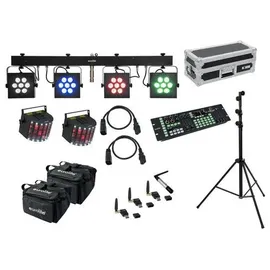 Eurolite Set LED KLS-3002 + Laser Derby Mobile Bundle