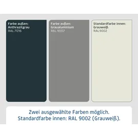 Hörmann Gerätehaus Euroline EFD14 3,10 x 3,10 m Anthrazit