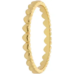 Lucardi Ringe 925 Silber Gold - 55mm Damen 