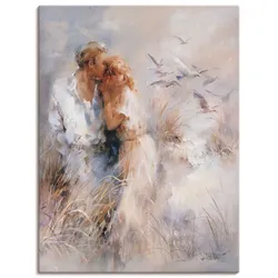 Wandbild ARTLAND "Dichte Harmonie", beige (farbe bild(er): naturfarben), B:30cm H:40cm, Canvas, Leinwand, Bilder, als Leinwandbild, Poster, Wandaufkleber in verschied. Größen