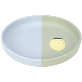 Lässig Baby Silikon Kinderteller/Silicone Plate Happy Fruits Lemon