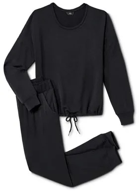 Tchibo - Loungewear-Anzug - Schwarz - Gr.: XL - Schwarz - XL 48/50