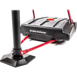 Dunlop Basketballkorb Set – Basketball Korb Höhenverstellbar: 165 - 205 cm – Basketballkörbe mit Basketballständer, Ball und Pumpe – Basketballkorb Outdoor mit Füllbarer Fussstand - Schwarz