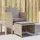 vidaXL Gartenstuhl mit Fußhocker 58,2 x 69,9 x 20,2 cm beige