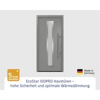 EcoStar Haustür ISOPRO IP 700S graualuminium 110 x 210 cm