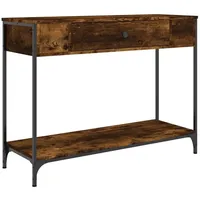 VidaXL Konsolentisch Räuchereiche 100x34,5x75 cm Holzwerkstoff
