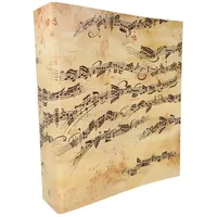 MUSIKBOUTIQUE musikalischer Ordner mit Notenzeilen für DIN A4