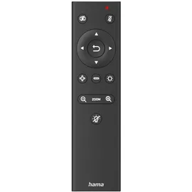 Hama Webcam mit Licht, Fernbedienung, Zoom, mobil (QHD 2K PC-Kamera mit Dual Mikrofon, Streaming-Cam, Ringlicht-Webcam Abdeckung, Autofokus, 360° drehen 89° neigen, 1/4-Zoll-Gewinde f. Stativ) schwarz