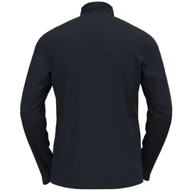 Odlo Roy Fleece Mit Halbem Reißverschluss - Dark Sapphire / Black / Stripes - S