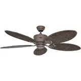 CasaFan Caribbean Dream Eco II Timer 137 cm Deckenventilator rattan/braun/antik