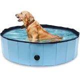 Randaco Hundepool Faltbar 120x30 Cm, Hunde Planschbecken & Badewanne, Swimmingpool Für Hunde & Haustiere