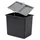 HAILO Einbaumülleimer 30 l Schwarz