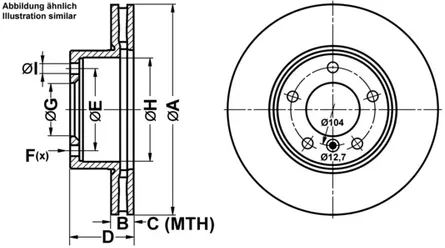 ATE Bremsensatz Bremsensatz, Scheibenbremse vorne rechts links belüftet 300mm für BMW 34116771868 34116854998 34116799166 IJF141BTZ9