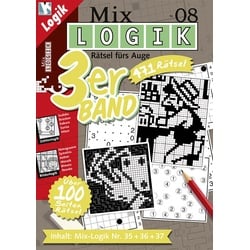 Mix Logik 3Er-Band. Nr.8.Nr.8 - Conceptis Puzzles  Kartoniert (TB)