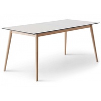 Hammel Furniture Esstisch »Meza by «, rechteckige Tischplatte MDF, Massivholzgestell, mit 2 Einlegeplatten, Weiß + Weiß, , 54229022-0 B/H/T: 210 cm x 74 cm x 100 cm
