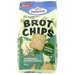 Sommer Brot Chips - Knoblauch & Kräuter bio