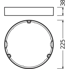 LEDVANCE DOWNLIGHT SLIM ROUND FRAME Einbaurahmen