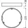 LEDVANCE DOWNLIGHT SLIM ROUND FRAME Einbaurahmen