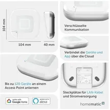 Homematic IP HmIP Set Zutritt Access Point 2 Keypad Türschlossantrieb