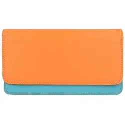 Mywalit Medium Matinee Wallet Geldbörse Leder 17 cm copacabana Orange Damen